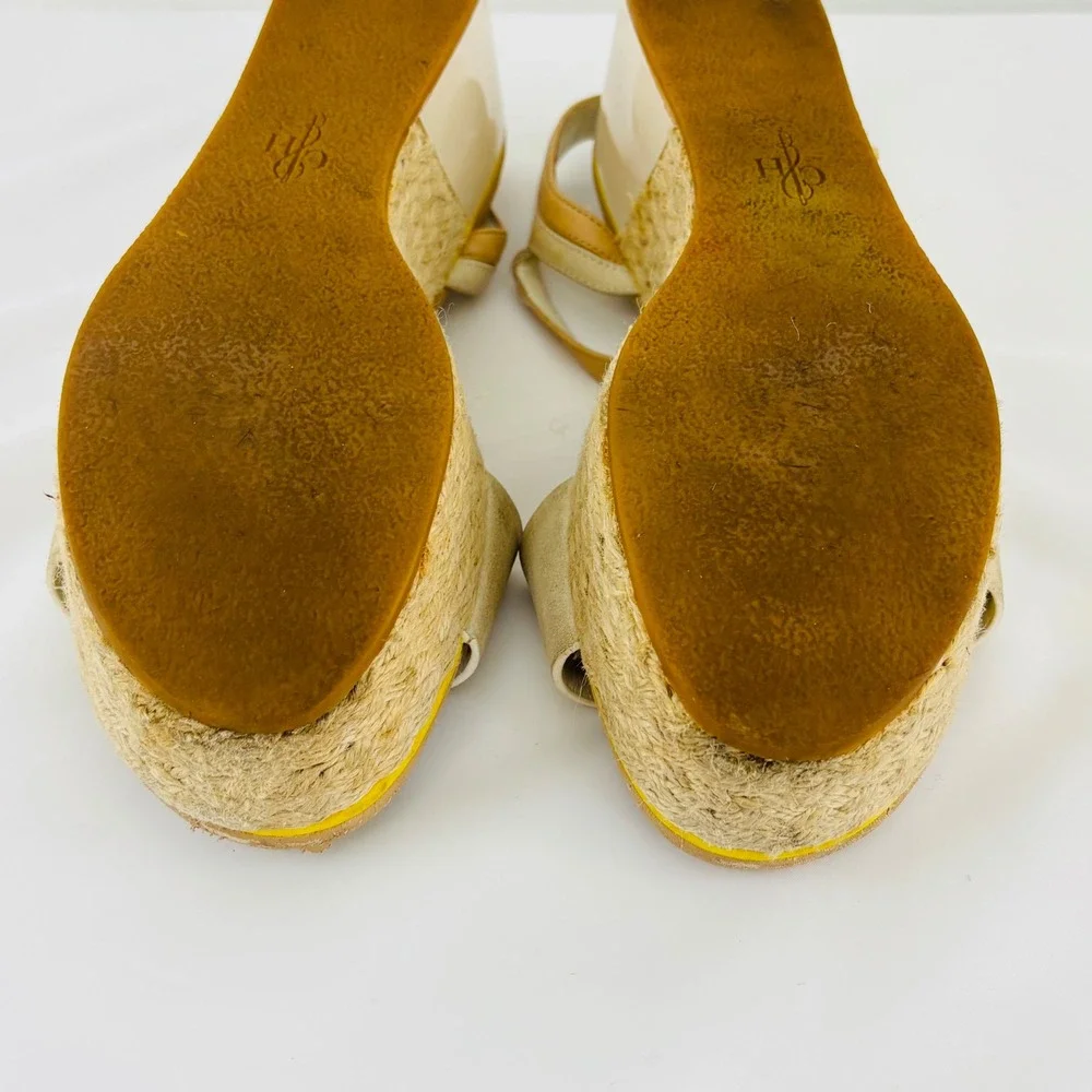 Cole Haan Women's Arden Platform Wedge Sandal Ivory, Size 8.5